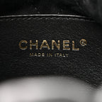 Shiny Calfskin Quilted Mini Chanel 22 Black