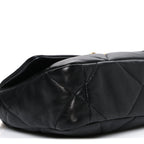 Lambskin Quilted Medium Chanel 19 Flap Black