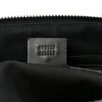 Soft GG Supreme Monogram Appia Calfskin Web East West Messenger Bag Black Grey