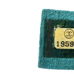 Calfskin Stitched Double Flap Bag Turquoise