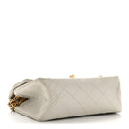Metallic Goatskin Quilted 2.55 Reissue Mini Flap Silver