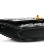 Pearly Caviar Quilted Fit For You Wallet On Chain WOC Black