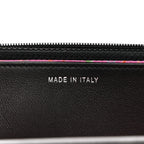 Calfskin Whipstitch Wallet On Chain WOC Black