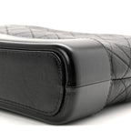 Aged Calfskin Quilted New Medium Gabrielle Hobo Black