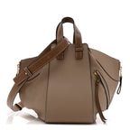 Calfskin Small Hammock Shoulder Bag Sand Mink