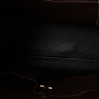 Polished Saddle Calfskin Soft Margaux Belt 15 Burgundy