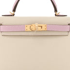 Epsom Horseshoe Mini Kelly Sellier 20 Craie Mauve Sylvestre
