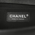Calfskin Quilted Medium Boy Flap So Black