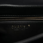 Lambskin Quilted Small Trendy CC Chain Dual Handle Flap Bag Black