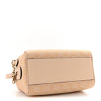 Summer Denim Calfskin GG Monogram Small Ophidia Top Handle Bag Souffle Rose