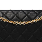 Aged Calfskin Quilted 2.55 Reissue 226 Flap Black