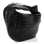 Nappa Intrecciato Teen Jodie Hobo Black