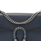 Dollar Calfskin Crystal Small Dionysus Shoulder Bag Blue Agata Montana Sapphire