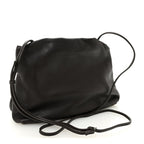 Grained Calfskin Bourse Clutch Dark Brown
