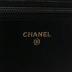 Caviar Quilted Boy Wallet On Chain WOC Black