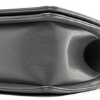Caviar Quilted Medium Boy Flap Dark Grey