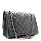 Aged Calfskin Quilted 2.55 Reissue 226 Flap Black