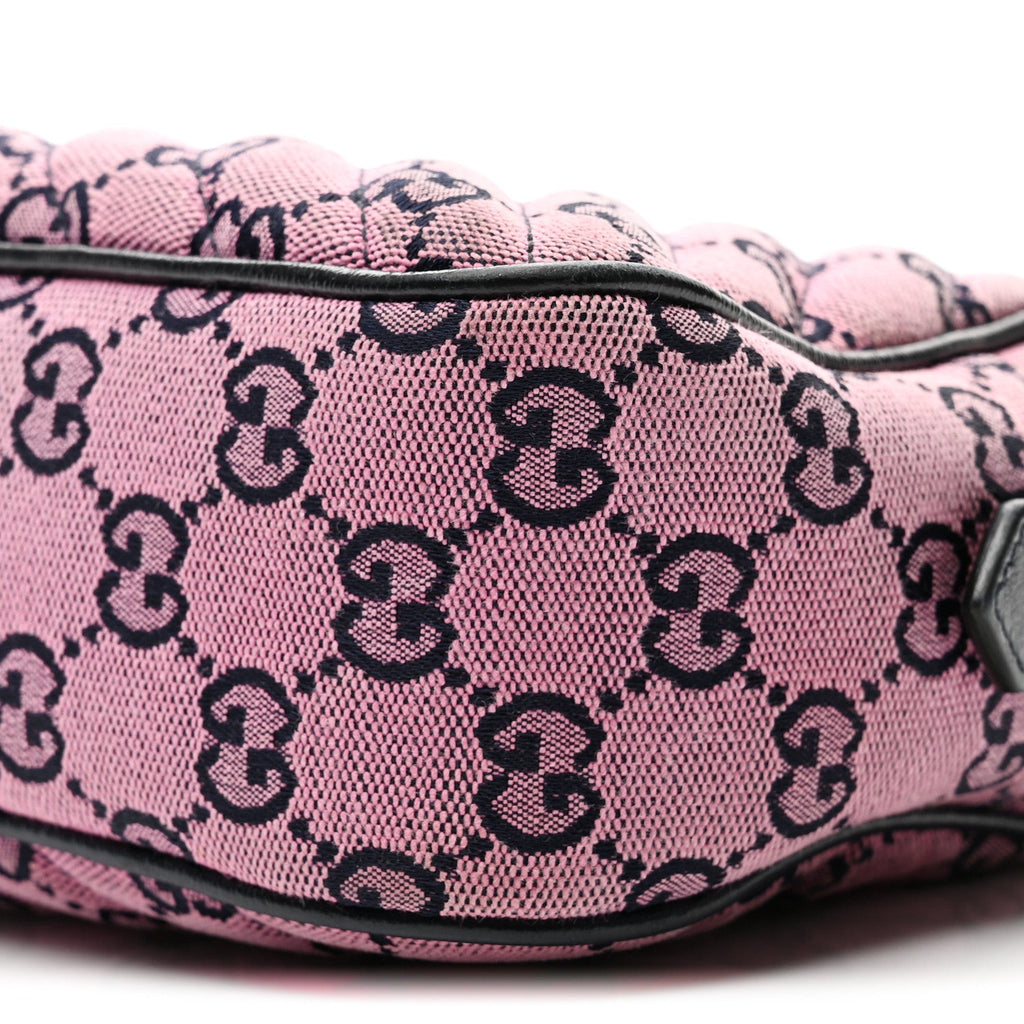 Monogram Multicolor Matelasse Diagonal Small GG Marmont Chain Shoulder Bag Pink Blue