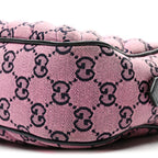 Monogram Multicolor Matelasse Diagonal Small GG Marmont Chain Shoulder Bag Pink Blue