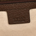 GG Supreme Monogram Web Small Ophidia Half Moon Hobo Brown
