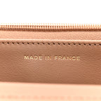 Caviar Quilted Wallet on Chain WOC Dark Beige