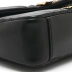 Lambskin Matelasse Medium GG Marmont Shoulder Bag Black