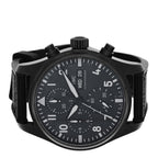 Ceramic Titanium Textile 41mm Pilot Top Gun Chronograph Automatic Watch Black IW388106