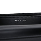 Aged Calfskin Quilted Lucky Charms 2.55 Reissue Wallet On Chain WOC Black