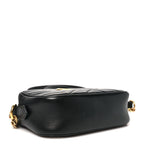 Calfskin Matelasse Mini GG Marmont Chain Shoulder Bag Black