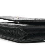 Caviar Quilted CC Turnlock Wallet On Chain WOC Black