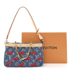 LV X TM Monogram Denim Cerises Pochette Accessories Blue