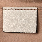 Vintage Effect Calfskin Matelasse Diagonal Small Torchon GG Marmont Chain Shoulder Bag Blue Agata Mystic White