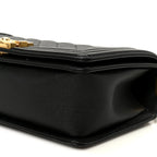 Caviar Quilted Medium Boy Flap Black