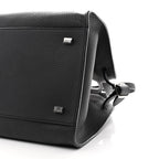 Matte Grained Calfskin Soft Margaux 12 Black