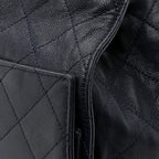 Caviar Quilted Medium Chanel 25 Handbag Dark Navy