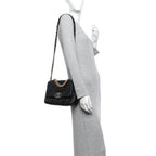 Lambskin Quilted Medium Chanel 19 Flap Black
