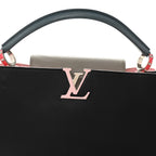 Taurillon Capucines MM Black General Blue Pink