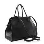 Matte Grained Calfskin Soft Margaux 12 Black