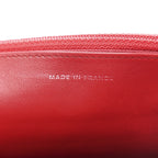 Caviar Quilted Wallet on Chain WOC Red