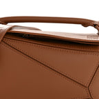 Satin Calfskin Mini Puzzle Bag Pecan