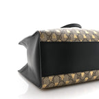 GG Supreme Monogram Bees Medium Padlock Tote Beige Oro Black