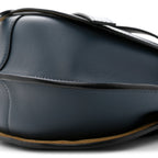 Calfskin Jacquard Small Gate Dual Bag Onyx Blue