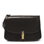Sleek Calfskin The Sofia 8.75 Crossbody Dark Brown
