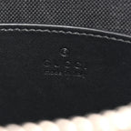 GG Supreme Monogram Web Small Flat Messenger Bag Black Grey