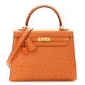 Ostrich Kelly Sellier 25 Abricot