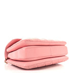 Lambskin Quilted Medium Trendy CC Flap Dual Handle Bag Pink