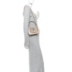 Lizard Mesh Crystal GG Monogram Mini Jackie 1961 Hobo Light Powder Skin Rose