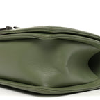 Calfskin Chevron Quilted Medium Boy Flap Green