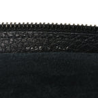 Grained Calfskin Large Slouchy Banana Bag Black