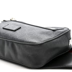 Soft GG Supreme Monogram Web Belt Bag Black Grey